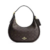 Сумка на плечо Coach с лого (Темно - коричневая)